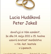 Svadobné oznámenia vzor SVA-107