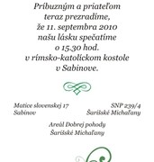 Svadobné oznámenia vzor SVA-115