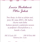 Svadobné oznámenia vzor SVA-129