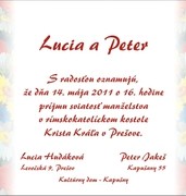 Svadobné oznámenia vzor SVA-14