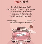 Svadobné oznámenia vzor SVA-155