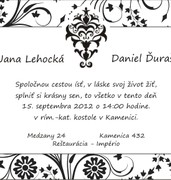 Svadobné oznámenia vzor SVA-161
