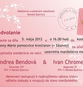 Svadobné oznámenia vzor SVA-162