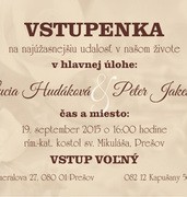 Svadobné oznámenia vzor SVA-254