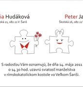 Svadobné oznámenia vzor SVA-28