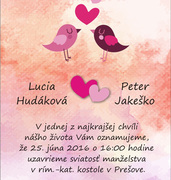 Svadobné oznámenia vzor SVA-292