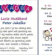 Svadobné oznámenia vzor SVA-311
