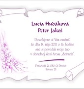 Svadobné oznámenia vzor SVA-6