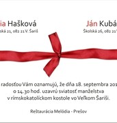 Svadobné oznámenia vzor SVA-66