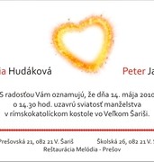 Svadobné oznámenia vzor SVA-68