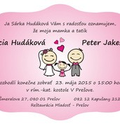 Svadobné oznámenia vzor SVK-004